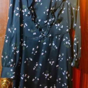 Ann Taylor floral print long sleeves dress sz 4